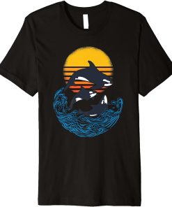 Ocean Wildlife Orcas Killer Whale Shark Premium T-Shirt