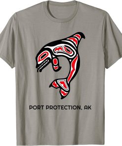 Port Protection, Alaska Native American Orca Killer Whales T-Shirt